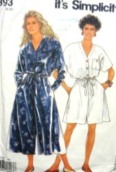 7393  Simplicity TIED V JUMPSUITS, CULOTTES PATTERN 8-20 uncut